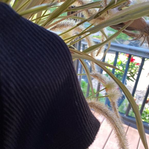 NWT Free People Black Ribbed V Neck Tee size L - Picture 2 of 4